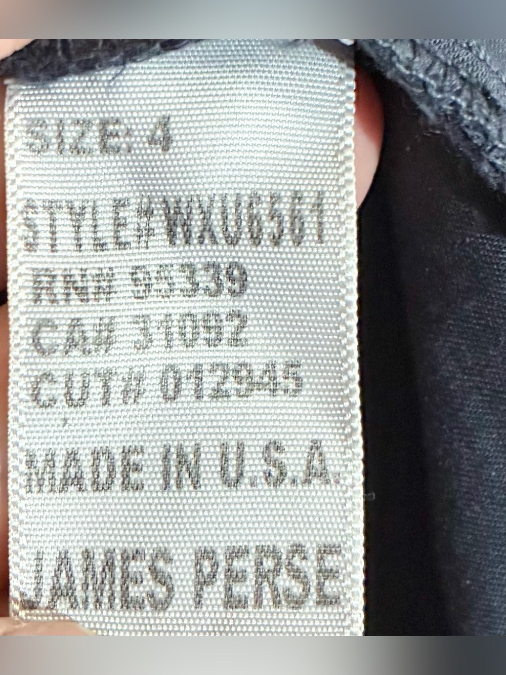 Standard James Perse Mix Media Dress Sz 4 Blue Pockets Minimalist Staple USA - Picture 8 of 11